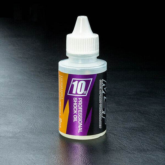 "Close-up of MST Suspension Damper Shock Mineral Oil, multiple weight options for RC car performance tuning