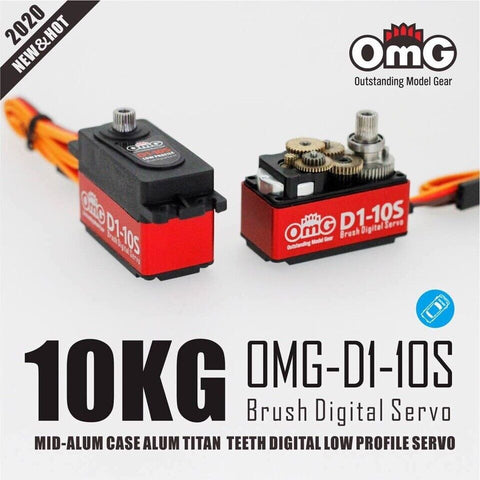 OMG D2-10S Digital Low Profile Steering Servo, 10Kg