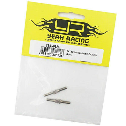 rc titanium turnbuckles set 1/10 car - lightweight (various sizes)