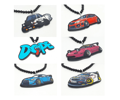 Drift Car Keyring Rear View Mirror Decoration