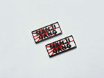 1:10 RC Car Body Shell Licence Number Plate Set, "Manji Gang" Rising Sun.