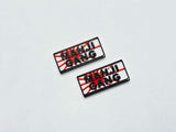 1:10 RC Car Body Shell Licence Number Plate Set, "Manji Gang" Rising Sun.