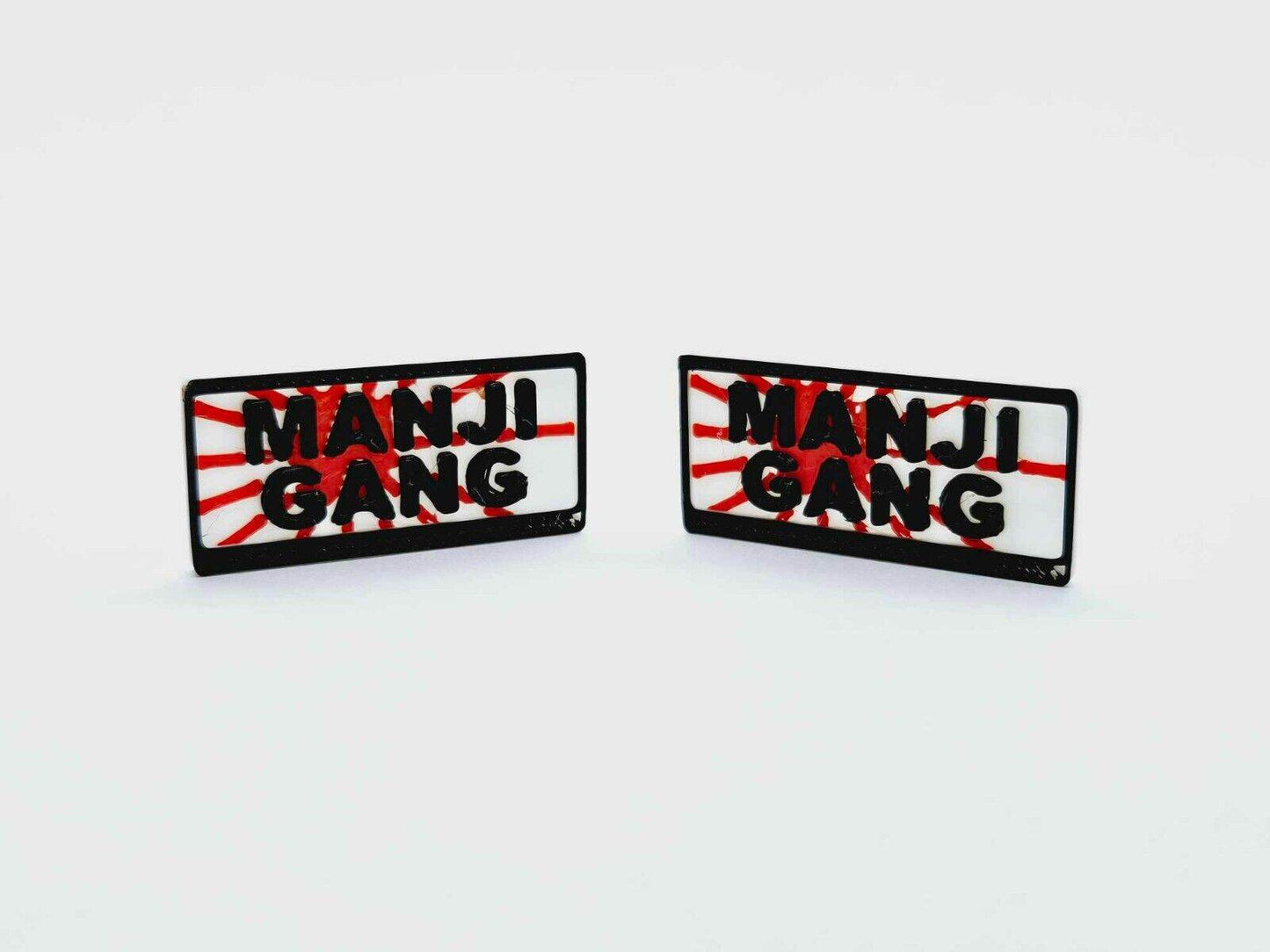 rc car licence plate manji gang 1/10 accessory

