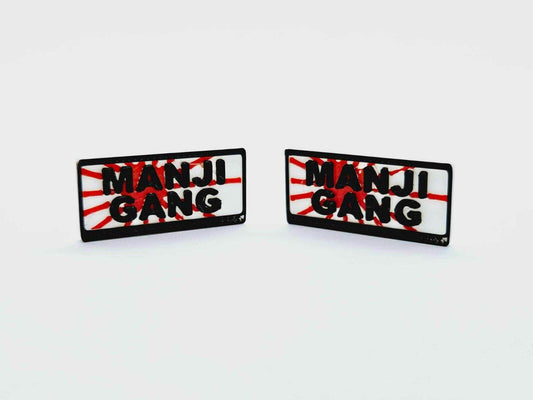 rc car licence plate manji gang 1/10 accessory

