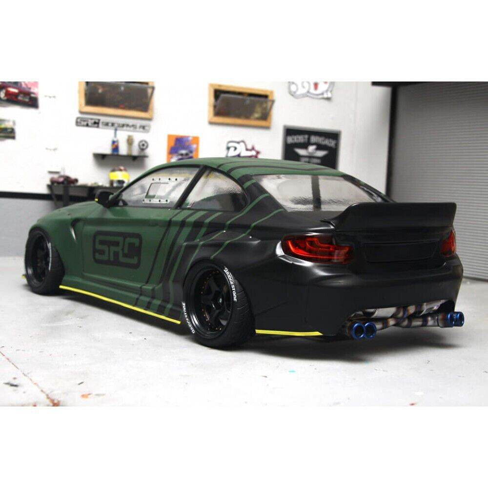 新品 無塗装  M2 F22 APLASTICS ラジドリ ボディ APlastics BMW F22 M2 style RC Drift Body 1/10 Clear Lexan Shell