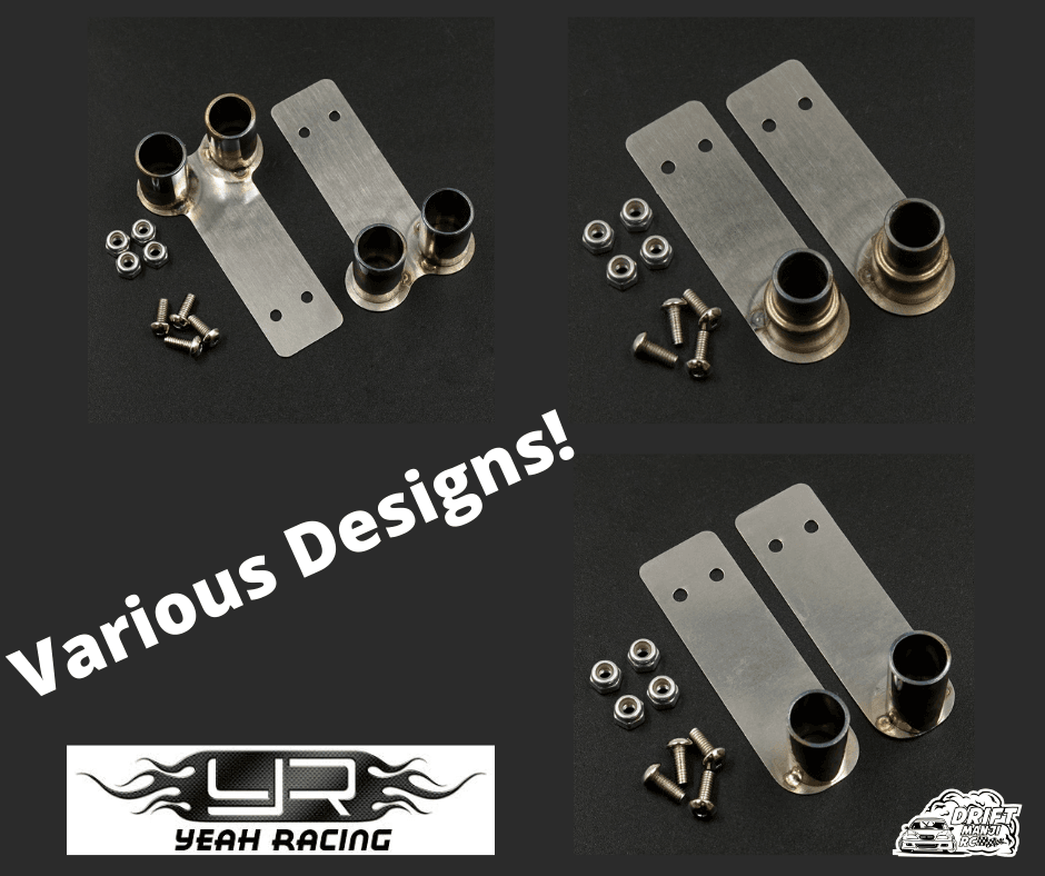 Yeah Racing stainless steel RC muffler exhaust pipes 1/10