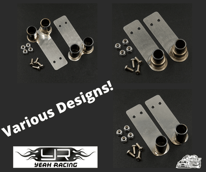 Yeah Racing stainless steel RC muffler exhaust pipes 1/10