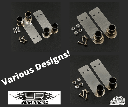 Yeah Racing stainless steel RC muffler exhaust pipes 1/10