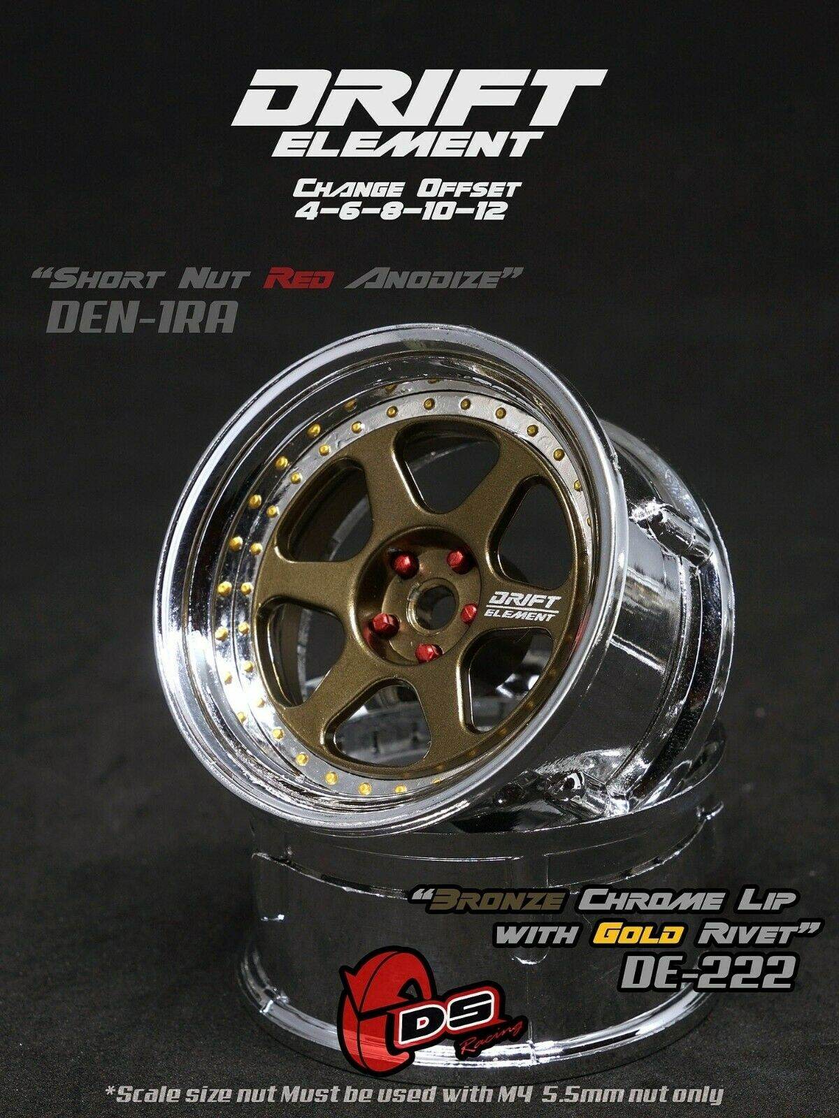 Ds Racing DS Racing RC Drift Wheels DE-222 - Adjustable 1/10 – Drift Manji RC