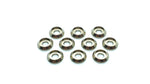 Pack of 10 aluminium M3 round goblet gasket washers, designed to provide both functional and aesthetic enhancements to RC cars