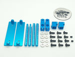 Magnetic Stealth Bodyshell Mount Set for RC cars, invisible mounting for a clean look - blue