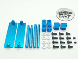 Magnetic Stealth Bodyshell Mount Set for RC cars, invisible mounting for a clean look - blue