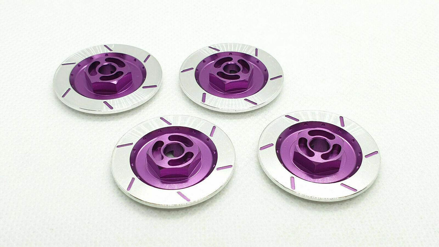 1/10 RC Brake Disc Wheel Hex Set (4pcs) - Aluminium - Various Colours