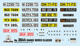 1/24 ITALERI Model Kit - Range Rover Classic Plastic Builders Kit, No:3644