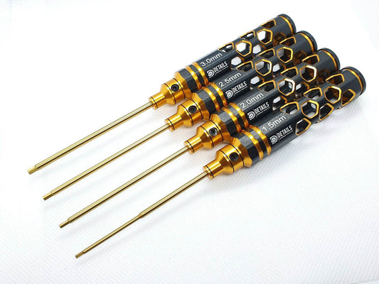 rc car Aluminium Metric Allen HEX Screwdriver Tool Set, 4pcs