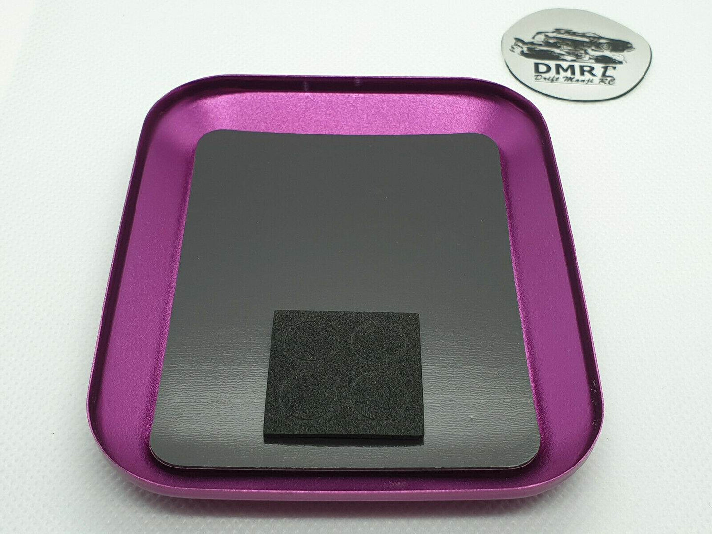 Magnetic parts tray tool designed for RC car model building, repairs, and maintenance, ensuring secure parts handling - purple