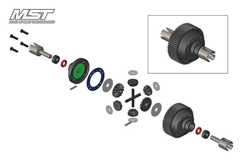MST RMX-M S PRO RC Drift Car Kit 532207 - 1/10 RWD (M-Chassis)