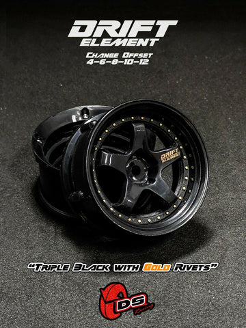 RC Drift Car DS Racing Drift Elements Wheel Set 2pcs - DE-007