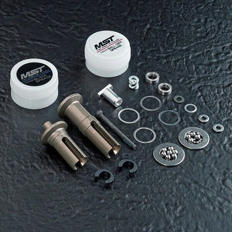 Close-up of MST FXX/FMX Transmission Ball Diff Joint Set #210636 for enhanced differential control in RC drift cars