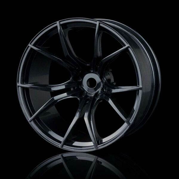 MST FX Style RC Wheels 1/10 Rims Set, 4pcs in Various Colours & Offsets 102050BK