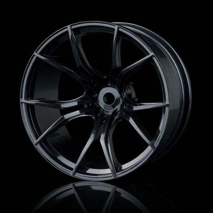 MST FX Style RC Wheels 1/10 Rims Set, 4pcs in Various Colours & Offsets 102050BK