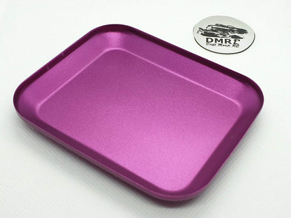 Magnetic parts tray tool designed for RC car model building, repairs, and maintenance, ensuring secure parts handling