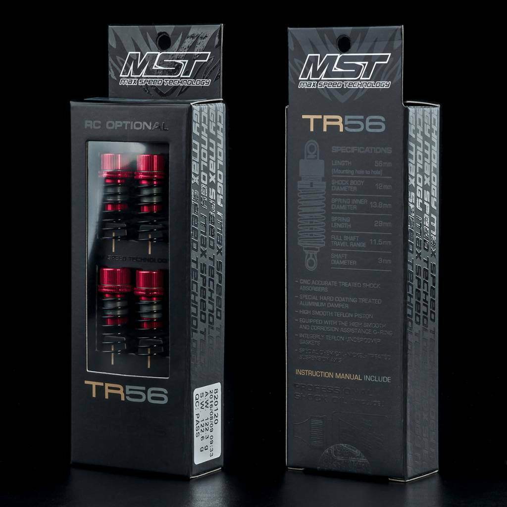 MST TR56 Aluminium Damper Suspension Shock Set #820120 for RC drift cars
