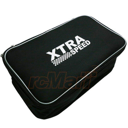 Close-up of Xtraspeed RC Transmitter Carry Bag, designed for RC car radios and accessories