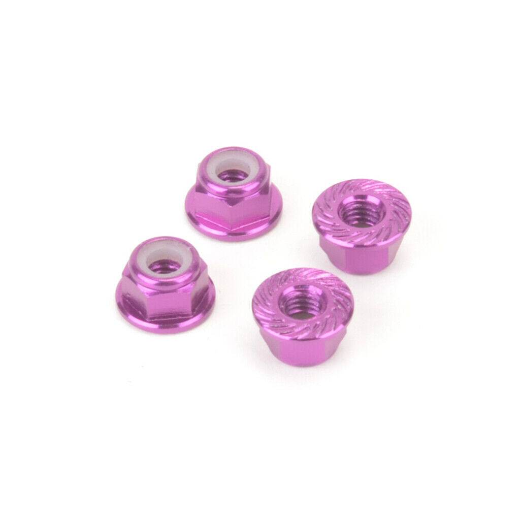 monkeyking m4 aluminium serrated nyloc RC wheel nuts 7mm