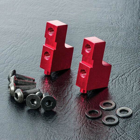 Close-up of MST Aluminium Steering Servo Mounts #820125 for enhanced RC steering control
