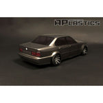 APlastics BMW E34 Sedan 1:10 RC Car Body Shell, Clear Unpainted, 195mm - UK