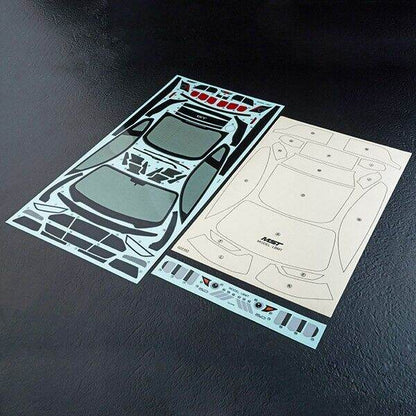 rc drift body mst 720017 mustang wide body shell