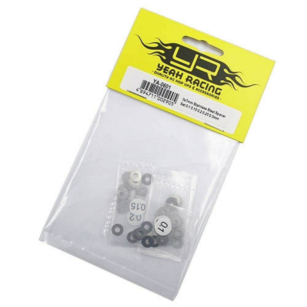 rc car stainless steel shim washer set - various sizes