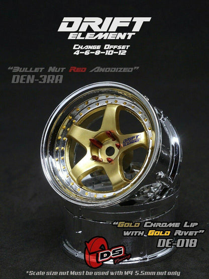 ds racing drift elements de-018 rc drift wheels changeable offset 1/10