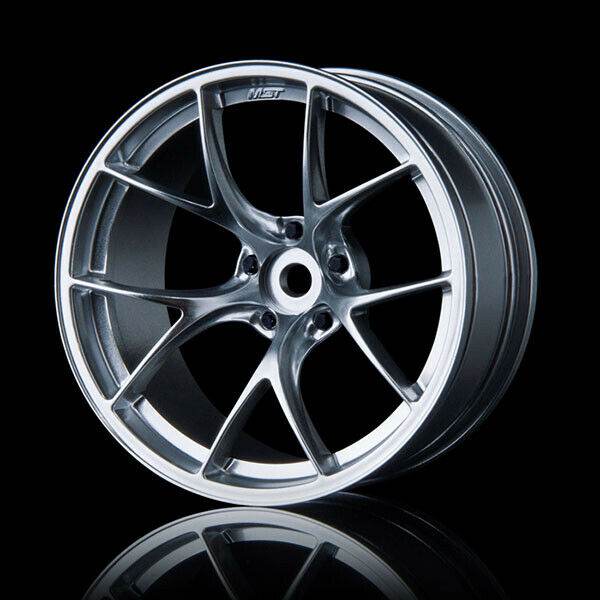 Close up of MST RID Style 1/10 RC Drift Wheels with +11mm offset, 4pcs set