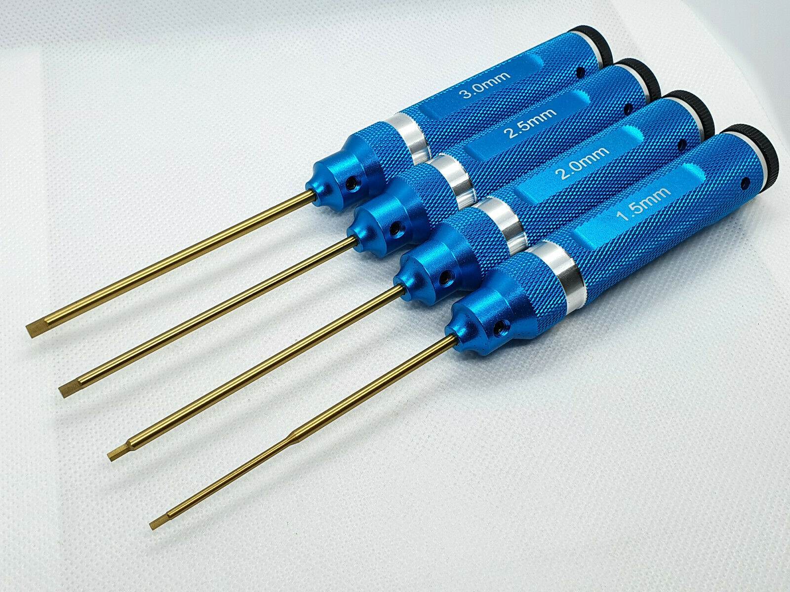 RC Car Aluminium Metric Allen HEX Screwdriver Tool Set, 4pcs