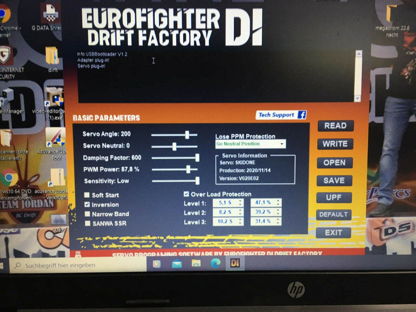 Eurofighter D1 Drift Factory USB Interface Program Module