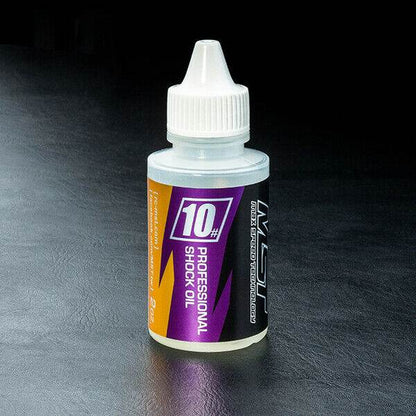 "Close-up of MST Suspension Damper Shock Mineral Oil, multiple weight options for RC car performance tuning