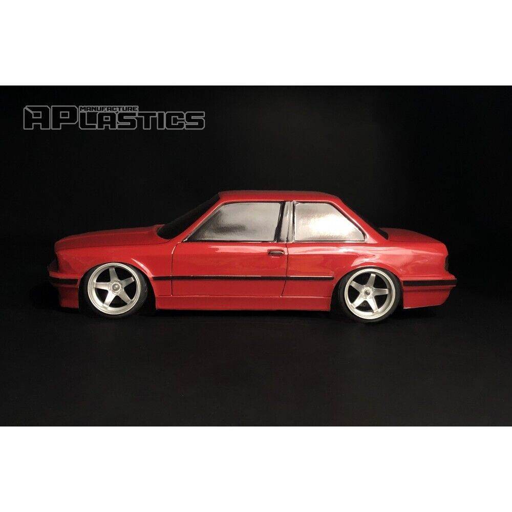 APlastics BMW E30 Coupe Body - 1/10 RC Drift 196mm (Clear) – Drift