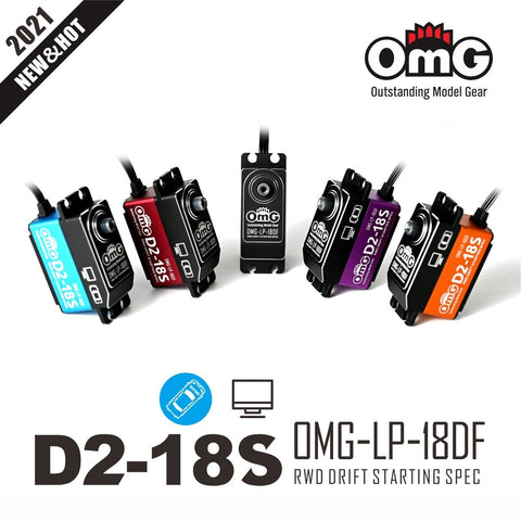 OMG D2-18S Low Profile Digital Steering Servo 18Kg OMG-LP-18DF