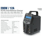 Sky RC T200 AC Balance Battery 12A Charger/Discharger SK-100155-04