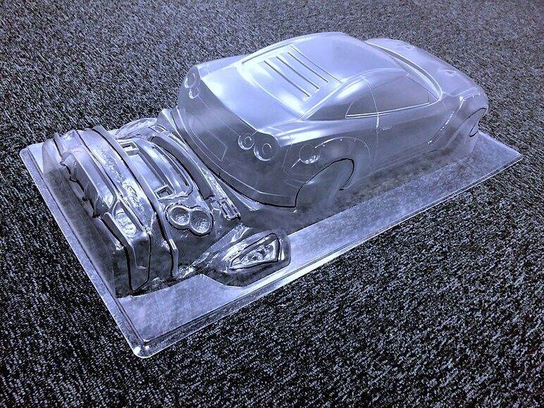 Tetsujin R35 GT-R Liberty Walk V1 RC RC body shell 1/10