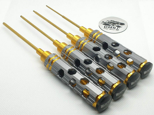 RC Car Aluminium Metric Allen Hex Screwdriver Tool Set, 4pcs