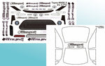 RC Car Tetsujin Toyota Mark X GRX130 TRD Bodyshell, TT-8219