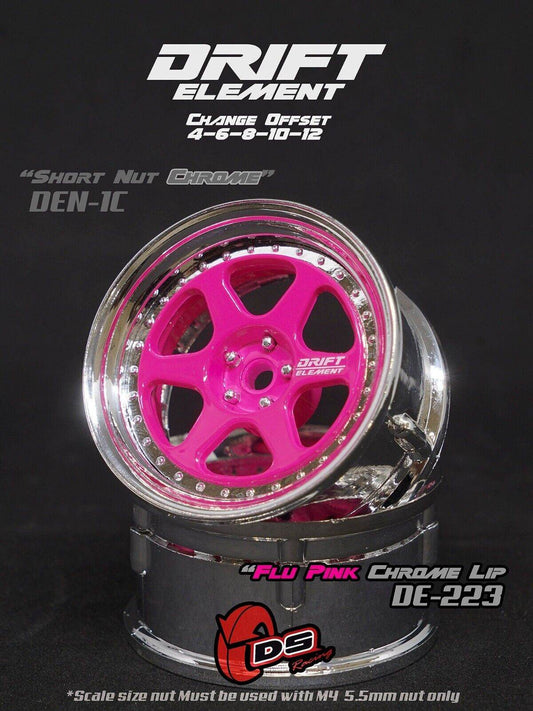 ds racing drift elements de-223 rc drift wheels changeable offset 1/10