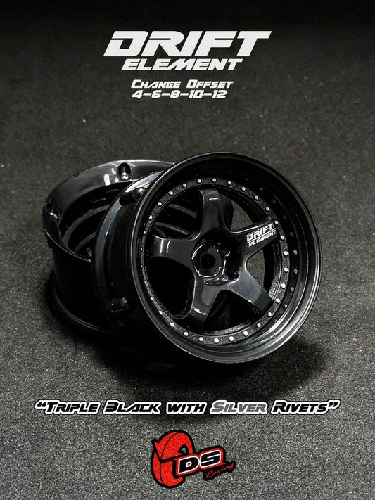 ds racing rc drift wheels de-006 changeable offset 1/10