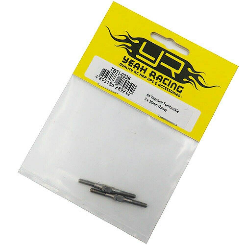 rc titanium turnbuckles set 1/10 car - lightweight (various sizes)