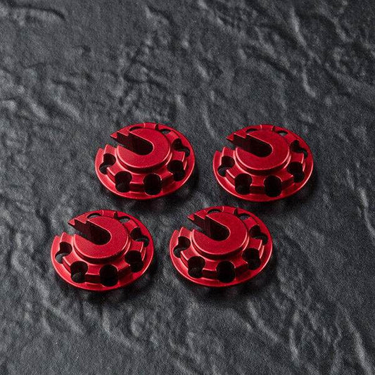 4 × MST Shock Damper Spring Retainers 820149 - Aluminium