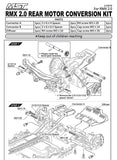 MST RMX 2.5 Rear Motor Conversion Kit #210579 for RC drift cars