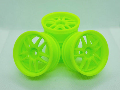 RC Car wheel set, 1:10 twin spoke +4mm offset